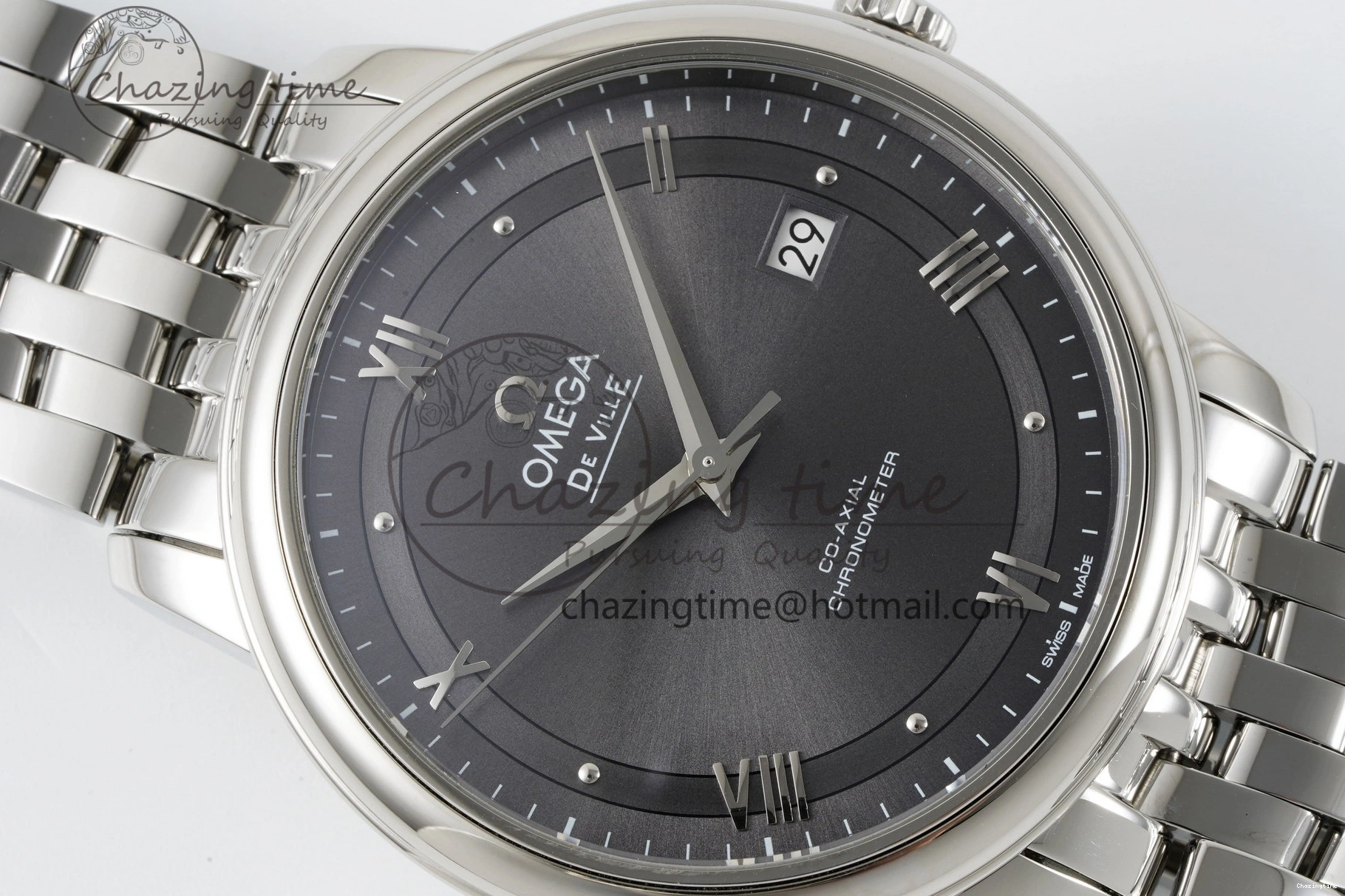 0101 Bold De Ville SS TWF 1:1 Best Edition Gray Dial on SS Bracelet MIYOTA 7840